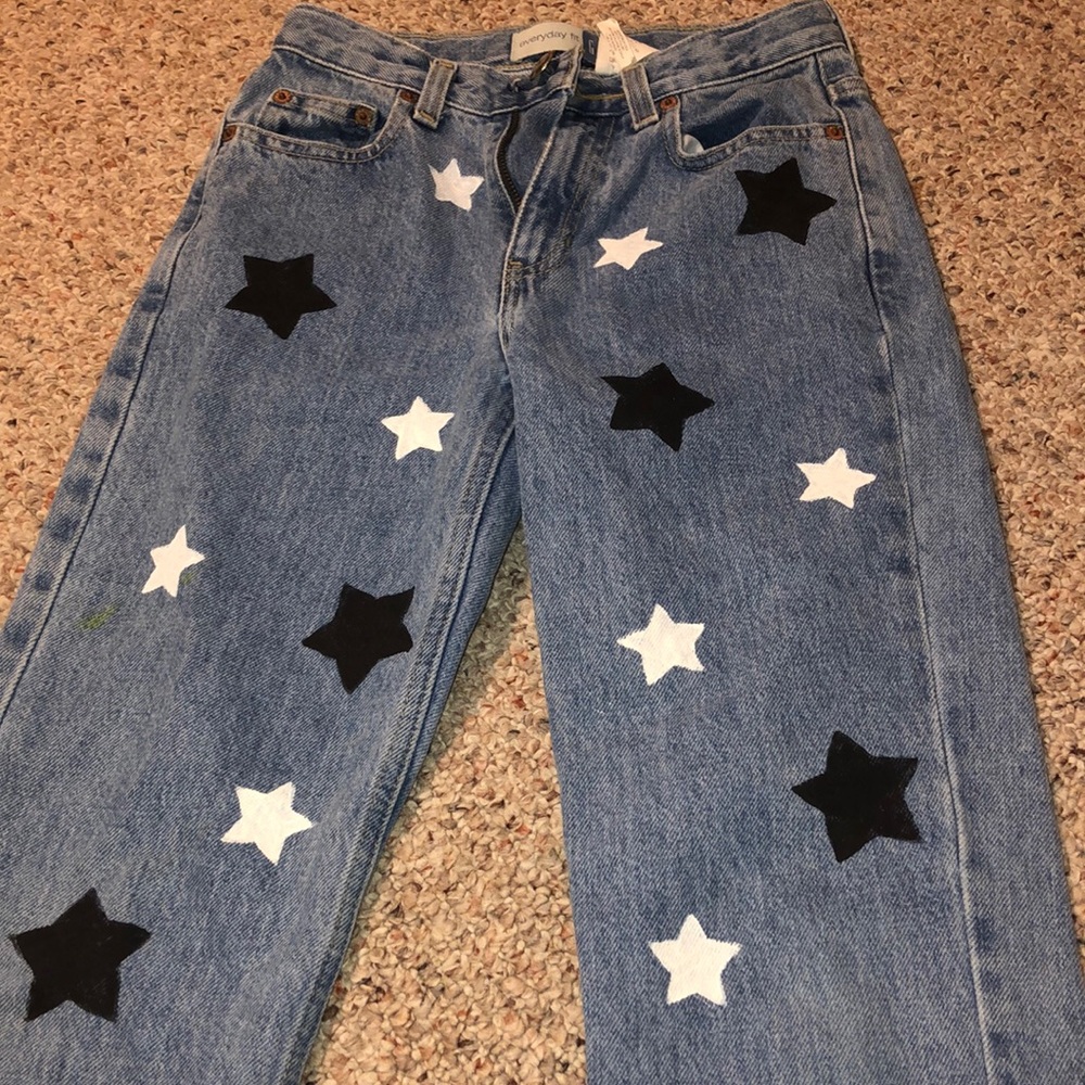 HAND PAINTED JEANS